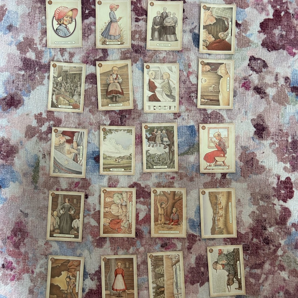 American Girl Kirsten Larson Lot of 38 Trading Cards